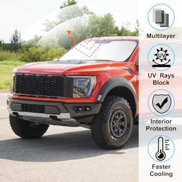 Windshield Sun Shade for 2021-2024 Ford F150
