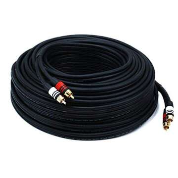 Monoprice 1.5ft Premium RCA Cable for Audiophiles