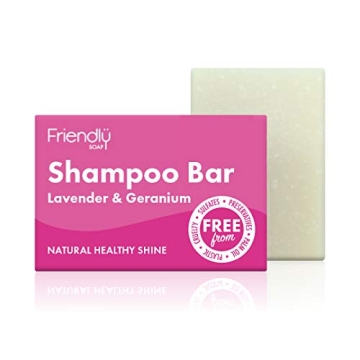 FRIENDLY SOAP Lavender Geranium Natural Shampoo Bar, 95 GR