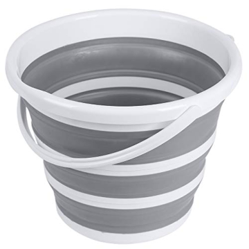 BROOKSTONE Slim Collapsible Bucket - 2.6 Gallons (10L) for Efficient Cleaning and Outdoor Use