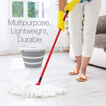 BROOKSTONE Slim Collapsible Bucket - Space Saving Design