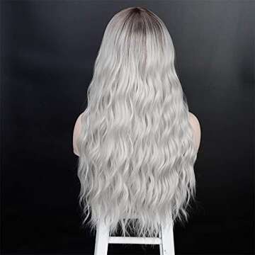 Vigorous Ombre Silver Wigs for Women - Stylish & Natural