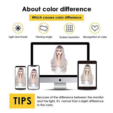 Vigorous Ombre Silver Wigs for Women - Stylish & Natural