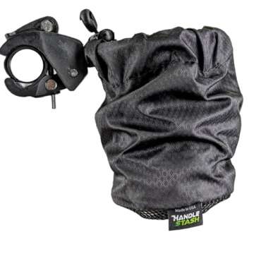 HandleStash Shock-Absorbing Bike Cup Holder (Double Black Diamond) | Fits All Handlebars | Adjustabl...