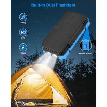 Kepswin Solar Charger Power Bank 49800mAh for Outdoor Adventures