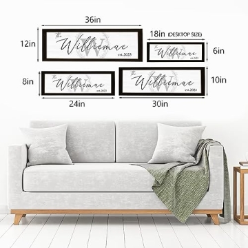 Personalized Last Name Signs for Home Decor