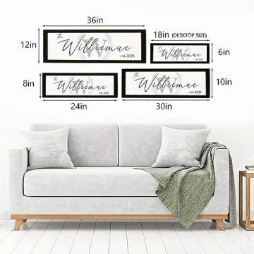 Personalized Last Name Signs for Home Decor