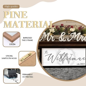 Personalized Last Name Signs for Home Decor