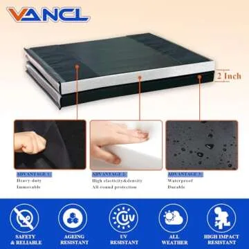 VANCL Wall Padding Gymnasium Wall Padding Panel Wall Protection Padding Wall Pads Baby Wall Pad Gym 2/'' Thick Foam Wall Protection Pads Black,Durable and Waterproof(1 Pack)‎black(1 pack)