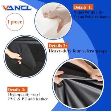 VANCL Wall Padding Gymnasium Wall Padding Panel Wall Protection Padding Wall Pads Baby Wall Pad Gym 2/'' Thick Foam Wall Protection Pads Black,Durable and Waterproof(1 Pack)‎black(1 pack)
