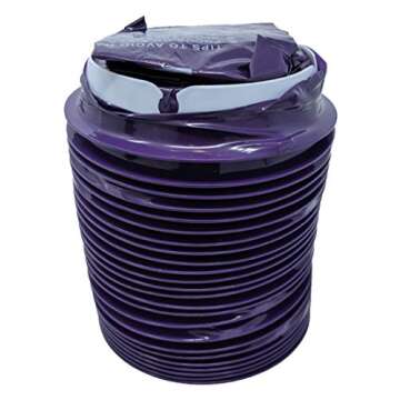 iSick Disposable Vomit Bags 1000ml, 24pk, Dark Purple, Premium Quality Medical Grade, Morning Sickness, Kids, Taxis Drivers, Car Motion Sickness, Portable, No Mess