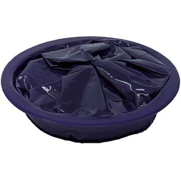 iSick Disposable Vomit Bags 1000ml, 24pk, Dark Purple, Premium Quality Medical Grade, Morning Sickness, Kids, Taxis Drivers, Car Motion Sickness, Portable, No Mess