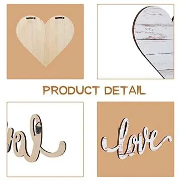 Enchanting Heart Shaped Wood Signs to Celebrate Love in Style