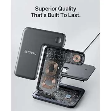 INTOVAL Wireless Charging Station for iPhone and Apple Devices