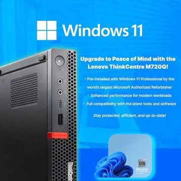 Lenovo M720Q Mini PC – Compact Intel Power for Home/Office