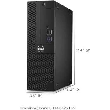Dell Optiplex 3050 SFF Business Desktop PC, 21.5" FHD(1920x1080) Monitor, Core i5-7500, 16GB DDR4, 1TB SSD, Keyboard, Mouse, Windows 10 Pro (Renewed)