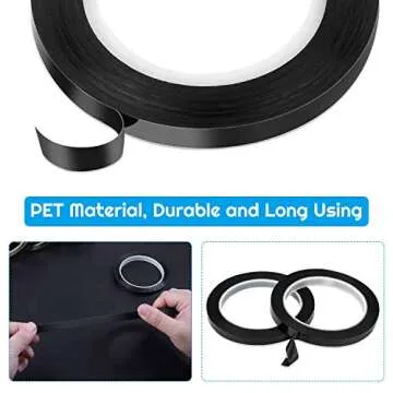 Audab 6 Rolls Pinstripe Tape for Whiteboard Marking