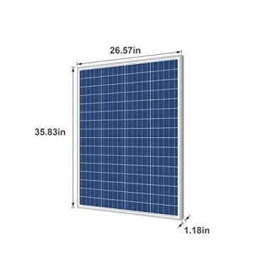 100W Polycrystalline Solar Panel for RV Marine Off Grid