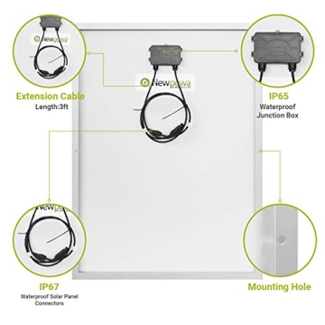 100W Polycrystalline Solar Panel for RV Marine Off Grid