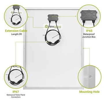 100W Polycrystalline Solar Panel for RV Marine Off Grid