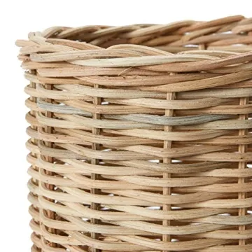 Creative Co-Op Hand-Woven Wicker Basket Set for Stylish Storage