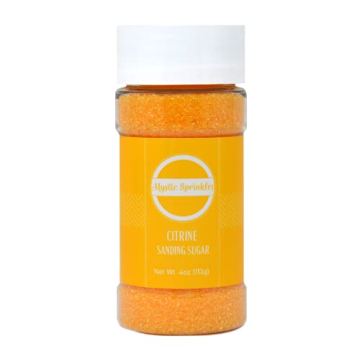 Citrine Sanding Sugar for Stunning Dessert Decoration
