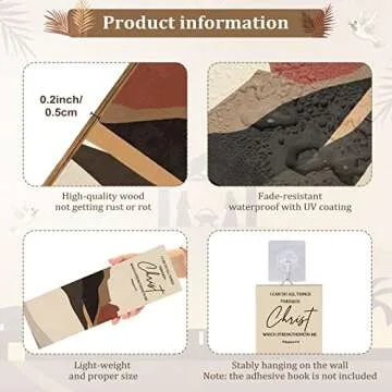 Queekay Bible Verses Wall Art for Inspirational Home Decor