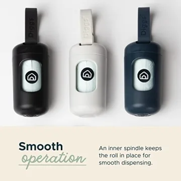 Diggs Dog Poop Bag Dispenser with Secure Leash Clip