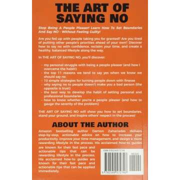 The Art Of Saying NO: How To Stand Your Ground, Reclaim Your Time And Energy, And Refuse To Be Taken For Granted (Without Feeling Guilty!) (The Art Of Living Well)