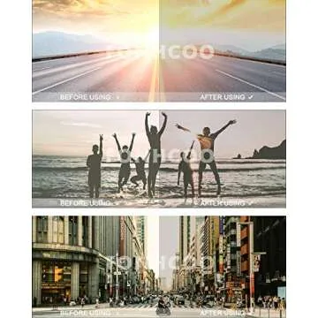 Stylish FONHCOO Aviator Sunglasses with UV400 Protection