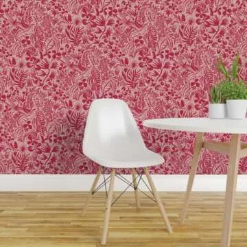 Maximalist Tiger Tropical Wallpaper - Removable 12ft x 2ft