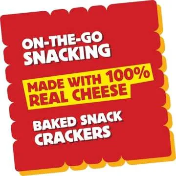 Cheez-It Cheese Crackers, Baked Snack Crackers, Lunch Snacks, Family Size, Extra Toasty, 21oz Box (1 Box)