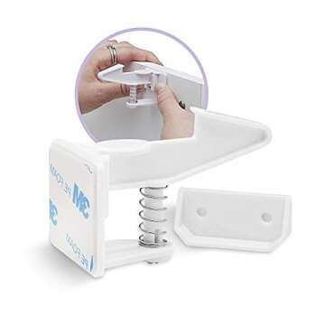 Ashtonbee Baby Proofing Cabinet Locks, Pack of 12 - Easy Installation & Secure Safety Latches