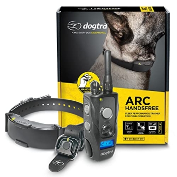Dogtra ARC HANDSFREE Slim Ergonomic 3/4-Mile Remote Dog Training E-Collar with HANDSFREE for Discree...