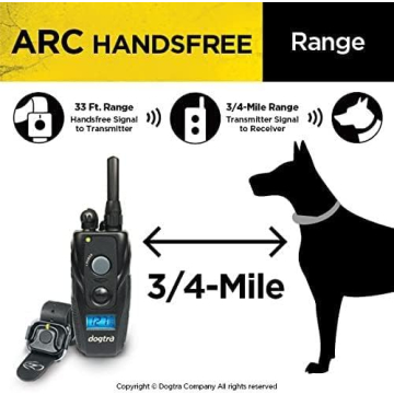 Dogtra ARC HANDSFREE 3/4-Mile Ergonomic Dog Training Collar