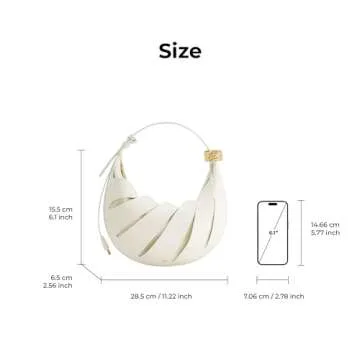 JW PEI Women's Jana Hollow Out Shoulder Bag - Elegant White Purse