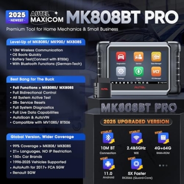 Autel MaxiCOM MK808BT PRO Scanner for Accurate Diagnostics