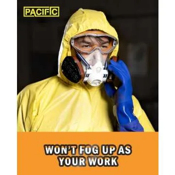 PACIFIC PPE Safety Goggles for Eye Protection Over Glasses