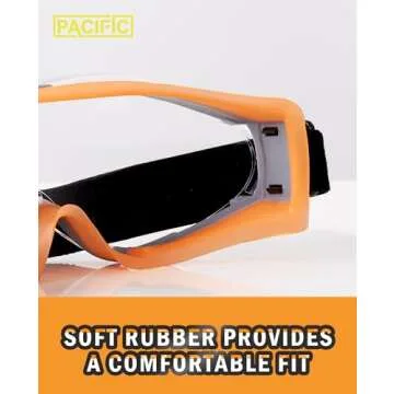 PACIFIC PPE Safety Goggles for Eye Protection Over Glasses