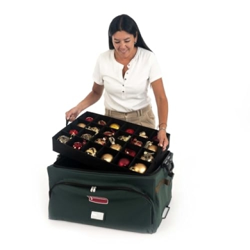 TreeKeeper Deluxe Ornament Storage Box Holds 72 Ornaments