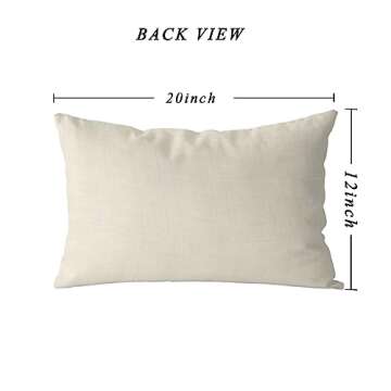 Halloween Pillow Covers 12x20 Inch Halloween Ghosts Mushroom Decor Pillowcase Black Holiday Farmhouse Throw Pillows Indoor Outdoor Couch Cushion Case for Home Sofa Decorations