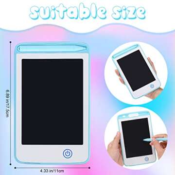 4 Pieces 6.5 Inch LCD Writing Tablet for Kids