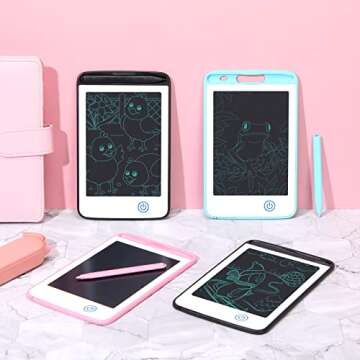 4 Pieces 6.5 Inch LCD Writing Tablet for Kids