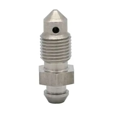 KRD PERFORMANCE Stainless Steel -3 AN Brake Bleed Nipple Screw Bleeder Fitting