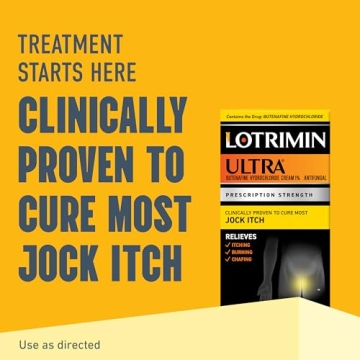 Lotrimin Ultra Antifungal Jock Itch Cream with Butenaﬁne Hydrochloride, Jock Itch Treatment for Men, Women, and Kids Over The Age of 12, 1.1 oz Tube