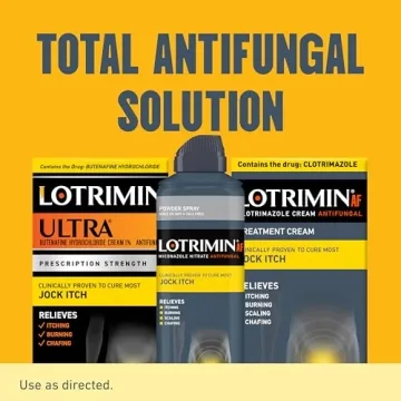 Lotrimin Ultra Antifungal Jock Itch Cream with Butenaﬁne Hydrochloride, Jock Itch Treatment for Men, Women, and Kids Over The Age of 12, 1.1 oz Tube