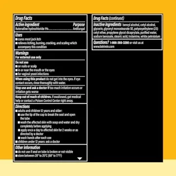 Lotrimin Ultra Antifungal Jock Itch Cream with Butenaﬁne Hydrochloride, Jock Itch Treatment for Men, Women, and Kids Over The Age of 12, 1.1 oz Tube