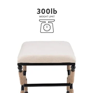 Versatile Linon Farrow Bench for Boho Decor Style