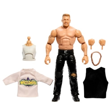 Mattel WWE Elite Collection Pat McAfee Action Figure Set with Build-A-Figure Parts