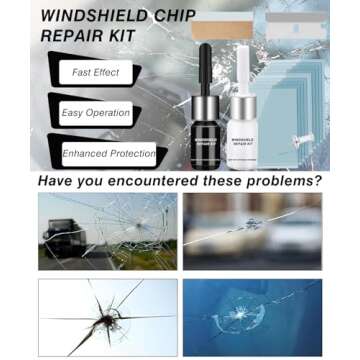 Windshield Crack Repair Kit - 2025 Upgraded Window Repair Kit for Invisible Repairs (2pcs)